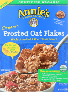 ANNIES HOMEGROWN: Organic Frosted Oat Flakes Cereal, 10.8 oz