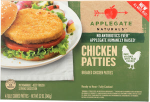 APPLEGATE NATURALS: Chicken Patties, 12 oz