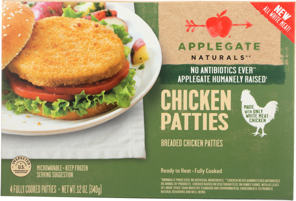 APPLEGATE NATURALS: Chicken Patties, 12 oz