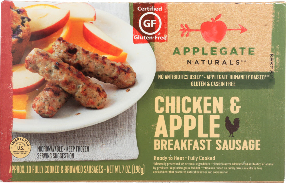 APPLEGATE NATURALS: Chicken & Apple Breakfast Sausage, 7 oz