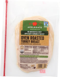 APPLEGATE: Organic Roasted Turkey Breast, 6 oz