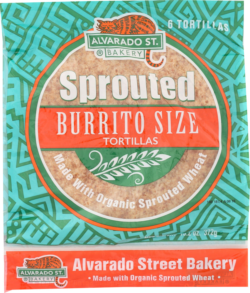 ALVARADO STREET BAKERY: Sprouted Wheat Tortillas 10-inches, 13.20 oz