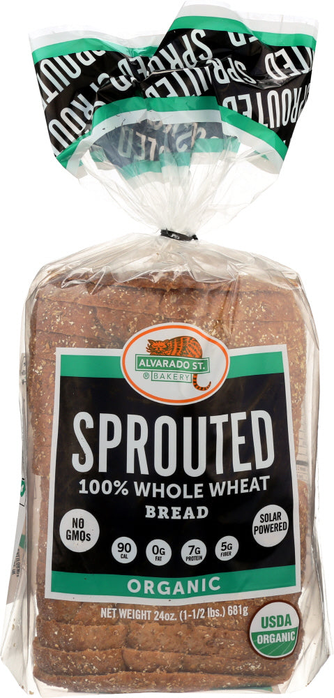 ALVARADO STREET BAKERY: Whole Wheat Bread 100% Sprouted, 24 oz