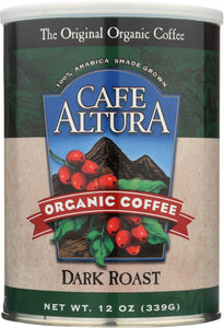 CAFE ALTURA: Organic Coffee Dark Roast, 12 oz