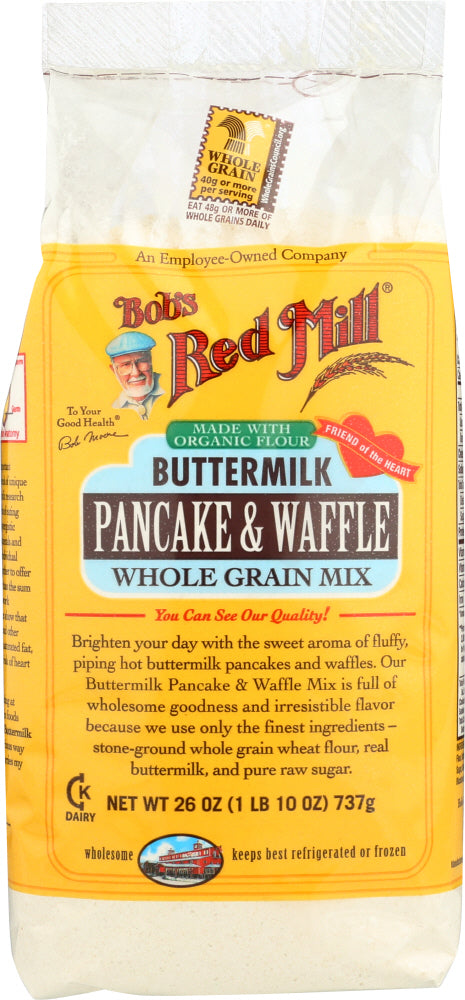 BOB'S RED MILL: Buttermilk Pancake & Waffle Whole Grain Mix, 26 oz