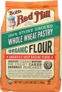 BOBS RED MILL: Organic Whole Wheat Pastry Flour, 48 oz