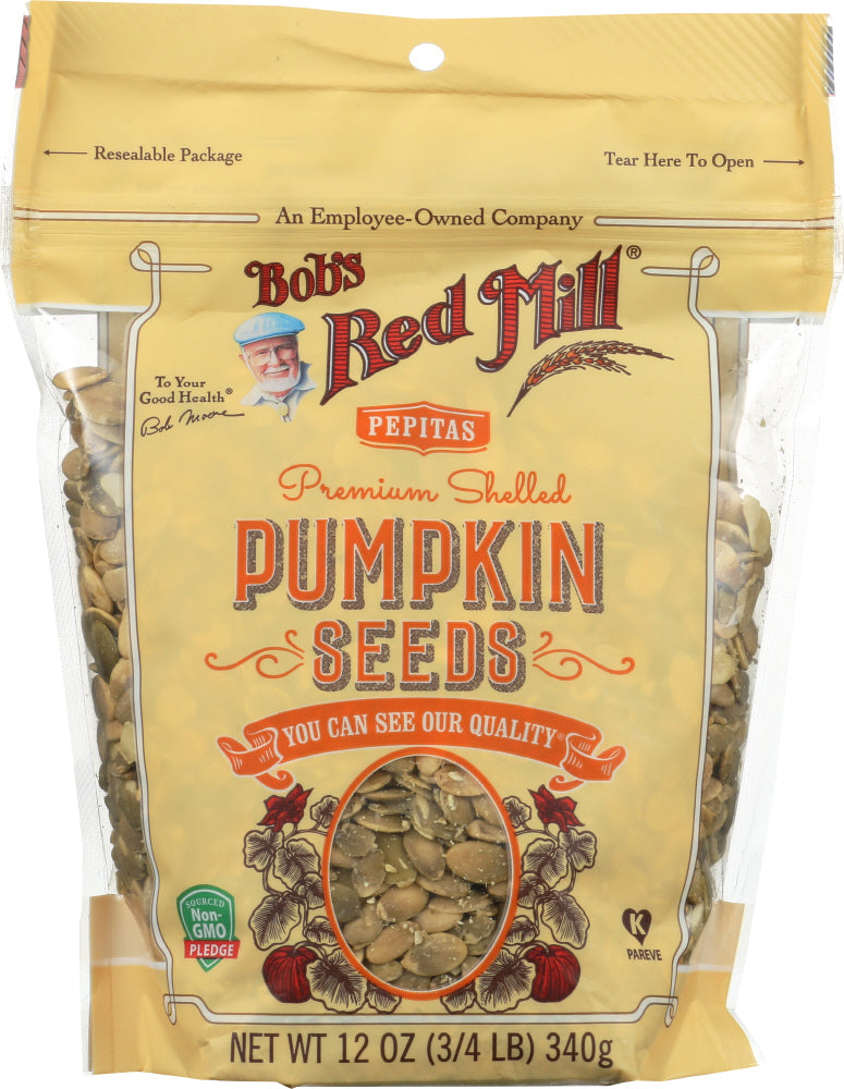 BOBS RED MILL: Premium Shelled Pumpkin Seeds, 12 oz
