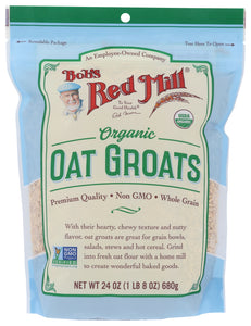 BOB'S RED MILL: Organic Whole Oat Groats, 24 oz