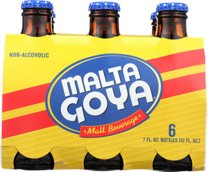 GOYA: Non Alcoholic Malt Beverage 6 Pack, 42 oz