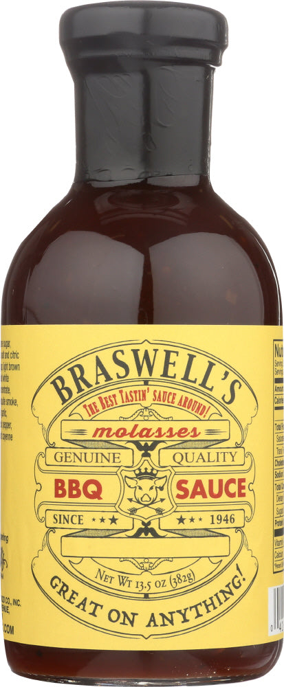 BRASWELL: Sauce BBQ Sweet Molasses, 13.5 oz