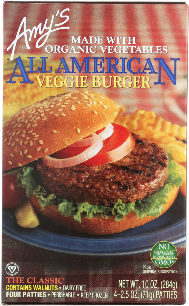 AMYS: All American Veggie Burger, 10 oz