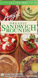 AMYS: Organic Sandwich Rounds, 9 oz