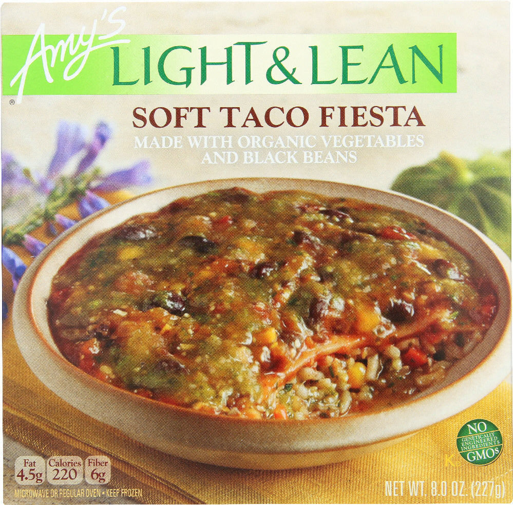 AMY'S: Light & Lean Soft Taco Fiesta, 8 oz