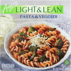 AMY'S: Light & Lean Pasta & Veggies, 8 oz