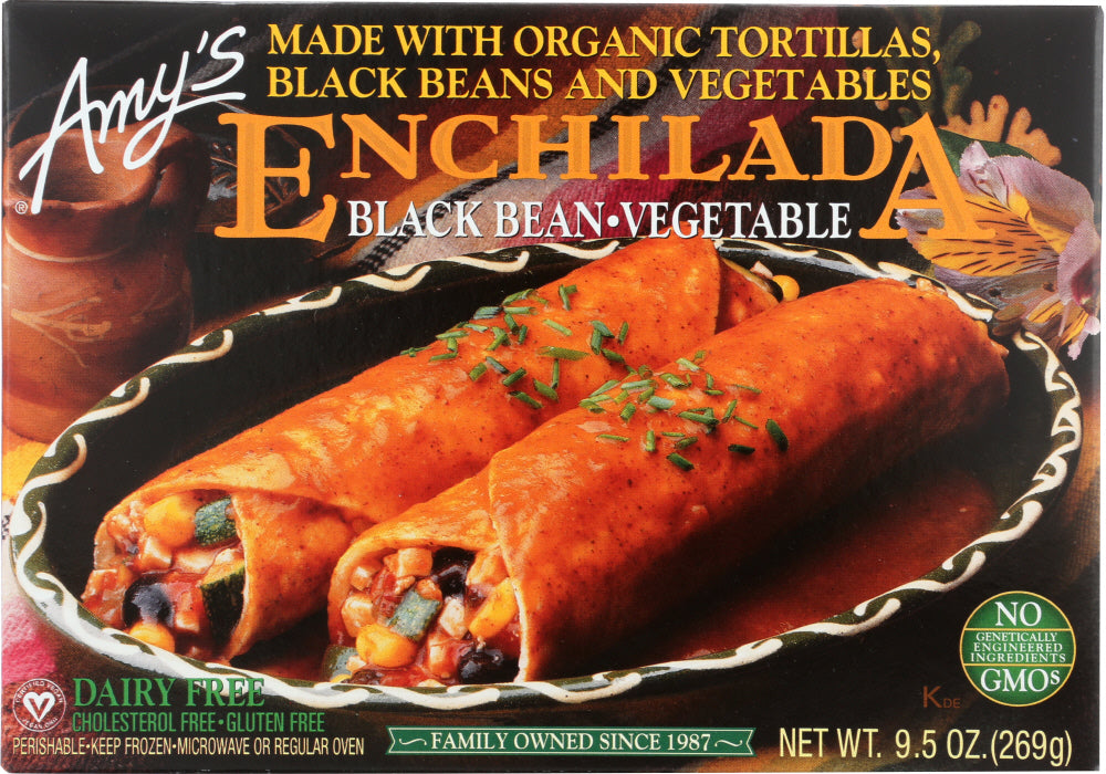 AMY'S: Black Bean Vegetable Enchilada, 9.5 oz