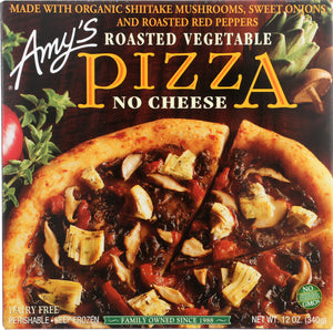 AMY'S: Pizza Roasted Vegetable No Cheese, 12 oz