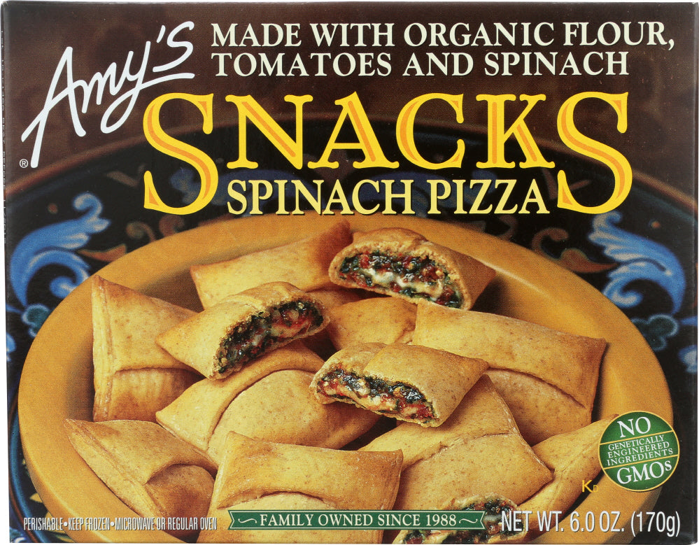 AMYS: Spinach Pizza Snacks, 6 oz