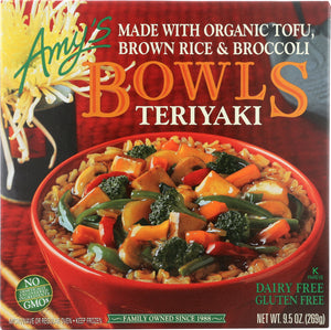 AMY'S: Gluten Free Teriyaki Bowl, 9.5 Oz