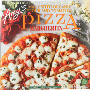 AMY'S: Pizza Margherita Made with Organic Flour and Tomatoes, 13 oz