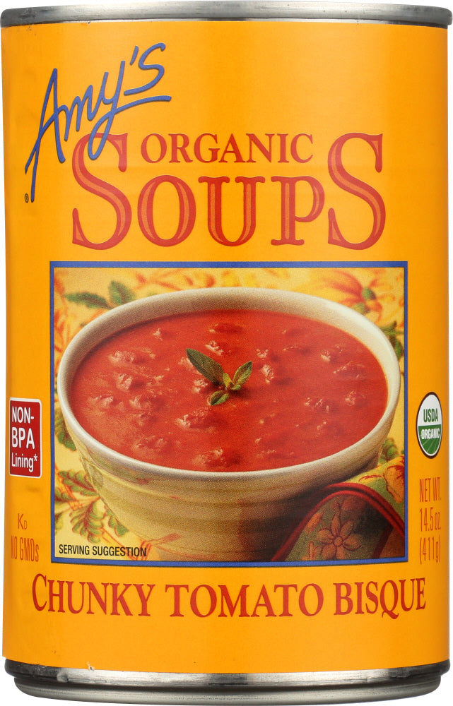 AMY'S: Organic Soup Chunky Tomato Bisque, 14.5 Oz