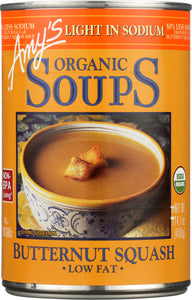 AMY'S: Organic Soup Light in Sodium Butternut Squash, 14.1 oz
