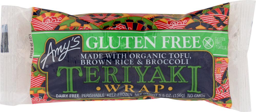 AMY'S: Gluten Free Teriyaki Wrap, 5.5 oz