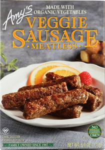 AMYS: Veggie Sausage Meatless, 6 oz