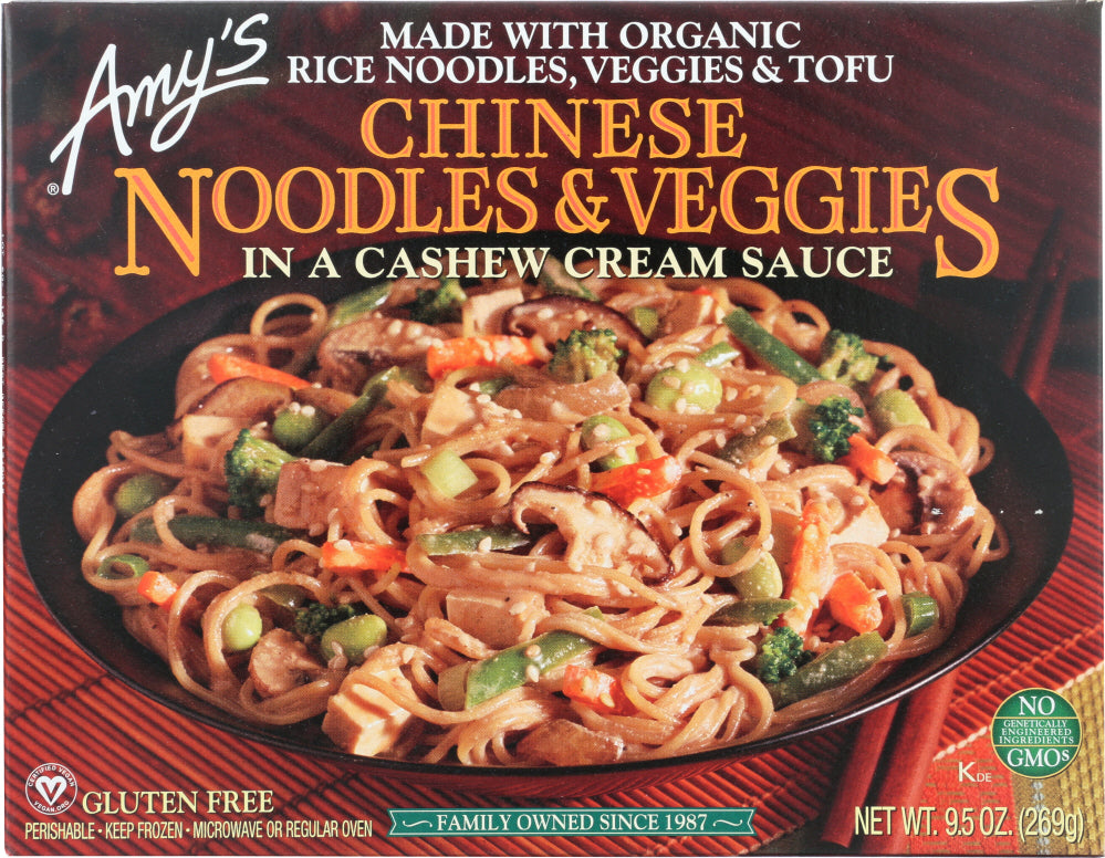 AMYS: Chinese Noodles & Veggies, 9.5 oz