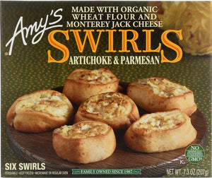 AMYS: Artichoke and Parmesan Swirls, 7.30 oz