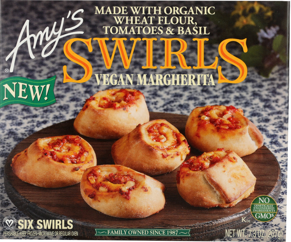 AMYS: Vegan Margherita Swirls, 7.30 oz