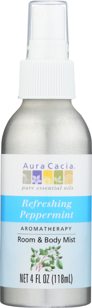AURA CACIA: Peppermint Harvest Aromatherapy Mist, 4 oz