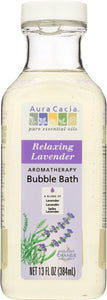 AURA CACIA: Aromatherapy Bubble Bath Relaxing Lavender, 13 oz