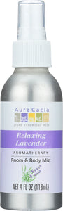 AURA CACIA: Room & Body Mist Relaxing Lavender, 4 oz