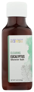 AURA CACIA: Clearing Eucalyptus Shower Salt, 16 oz