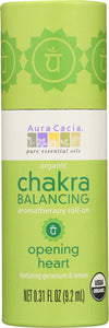 AURA CACIA: Chakra Balancing Aromatherapy Roll-On Opening Heart, 0.31 oz