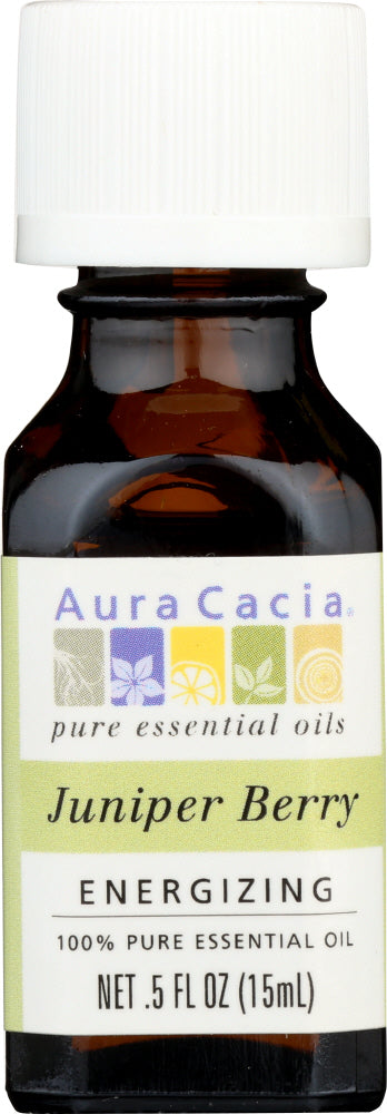 AURA CACIA: 100% Pure Essential Oil Juniper Berry, 0.5 Oz