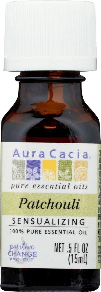 AURA CACIA: 100% Pure Essential Oil Patchouli, 0.5 Oz