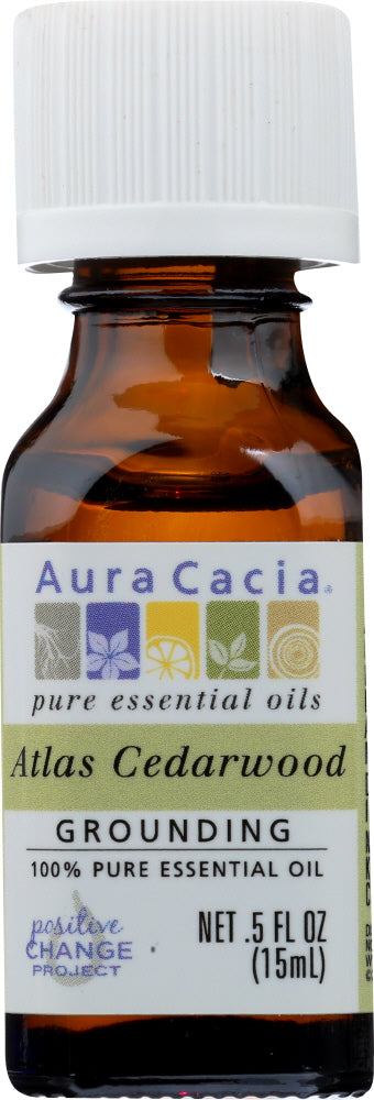 AURA CACIA: Oil Essential Cedarwood Atlas 0.5 oz