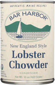 BAR HARBOR: New England Style Lobster Chowder All Natural Condensed, 15 oz