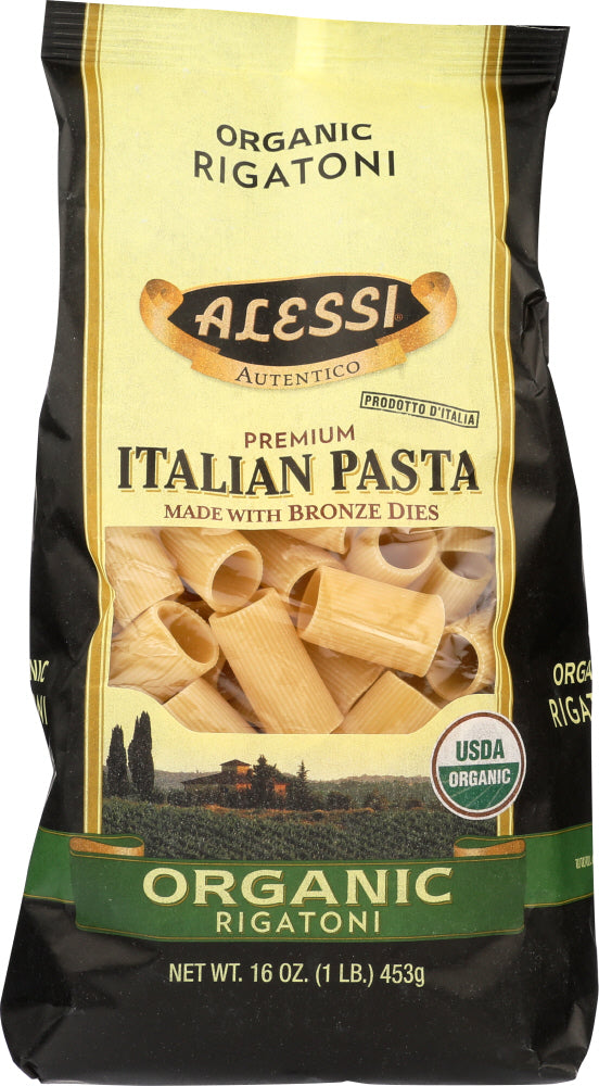ALESSI: Rigatoni Italian Pasta Organic, 16 oz