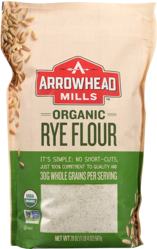 ARROWHEAD MILLS: Organic Rye Flour, 20 oz