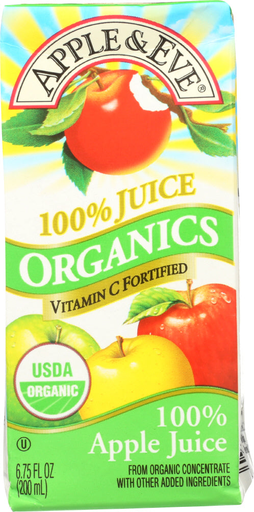 APPLE & EVE: 100% Apple Juice 3 Pack Organic, 200 ml