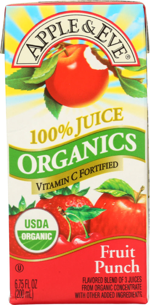 APPLE & EVE: 100% Fruit Punch Juice 3 Pack Organic, 200 ml