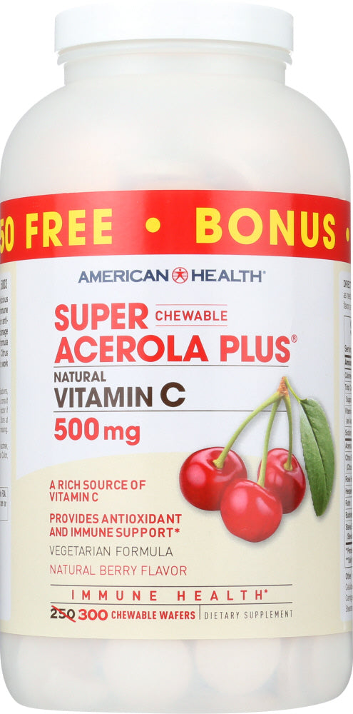AMERICAN HEALTH: Super Acerola Plus 500 MG, 250 tb