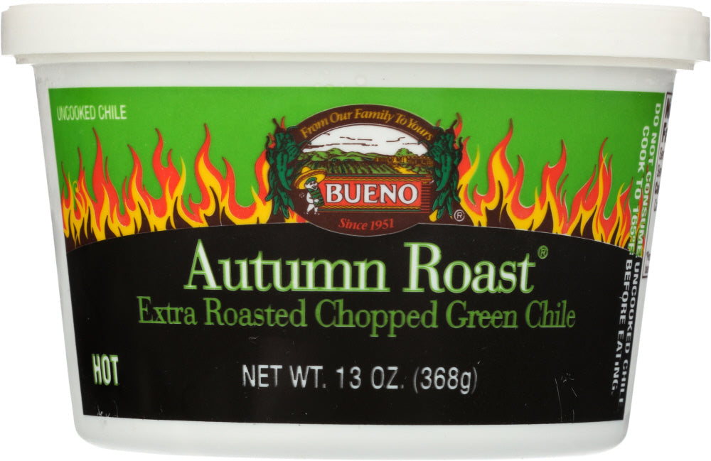 BUENO: Autumn Roast Hot Green Chile, 13 oz