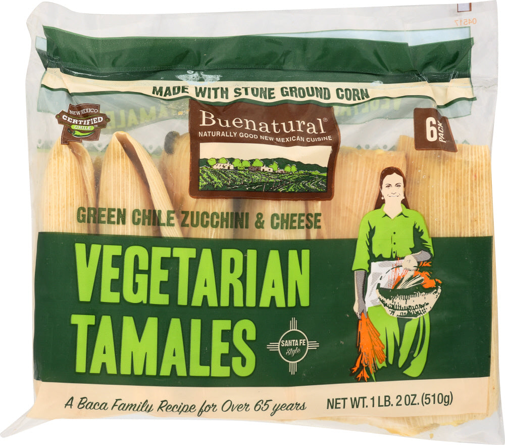 BUENATURAL: Vegetarian Tamales, 18 oz