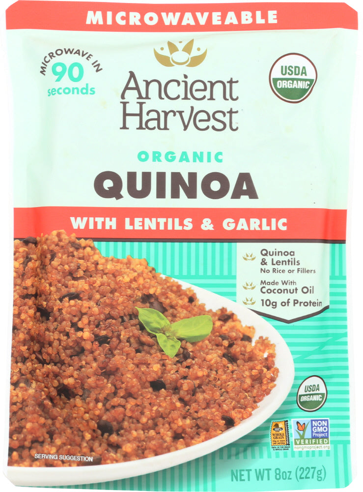ANCIENT HARVEST: Quinoa With Lentil And Garlic Organic, 8 oz