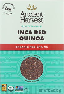 ANCIENT HARVEST: Organic Quinoa Inca Red, 12 oz