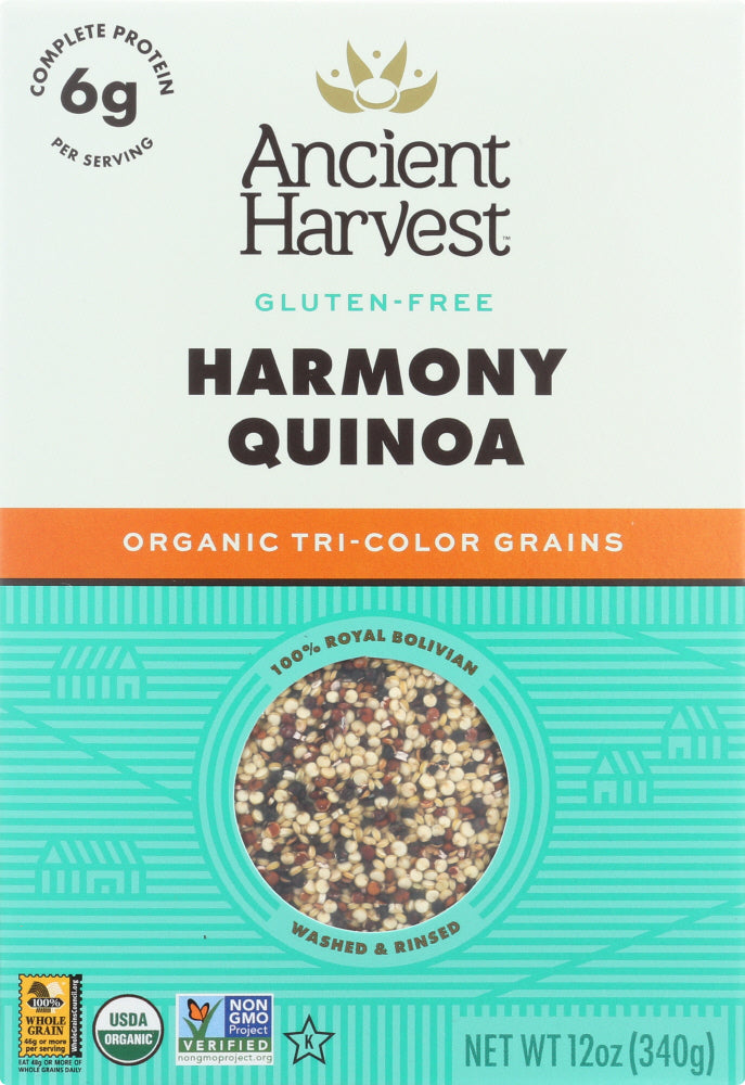 ANCIENT HARVEST: Quinoa Harmony Tri-Color Blend, 12 oz