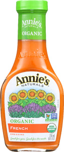 ANNIE'S NATURALS: Organic French Dressing, 8 oz